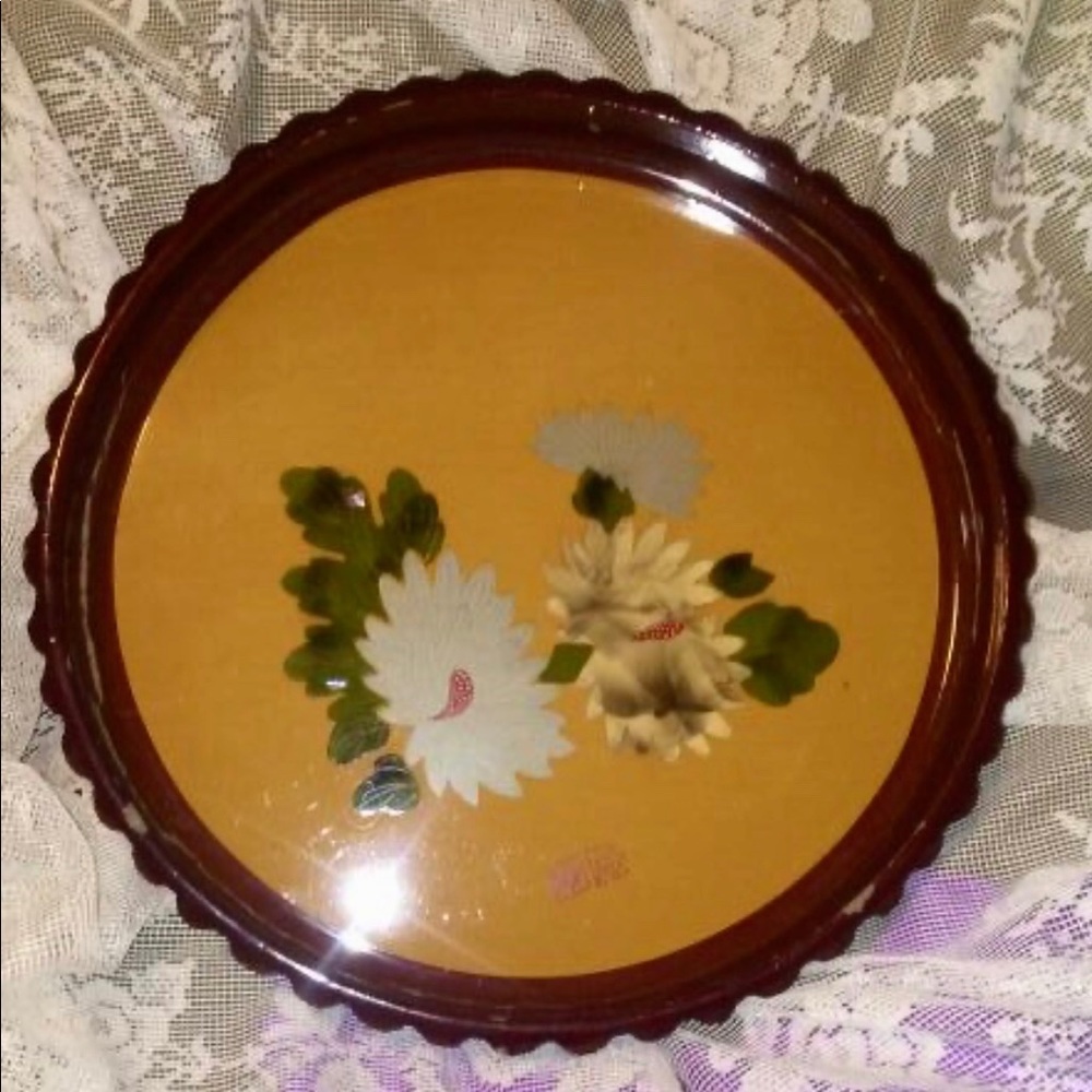 Mid Century Laminated Wood Drink Tray